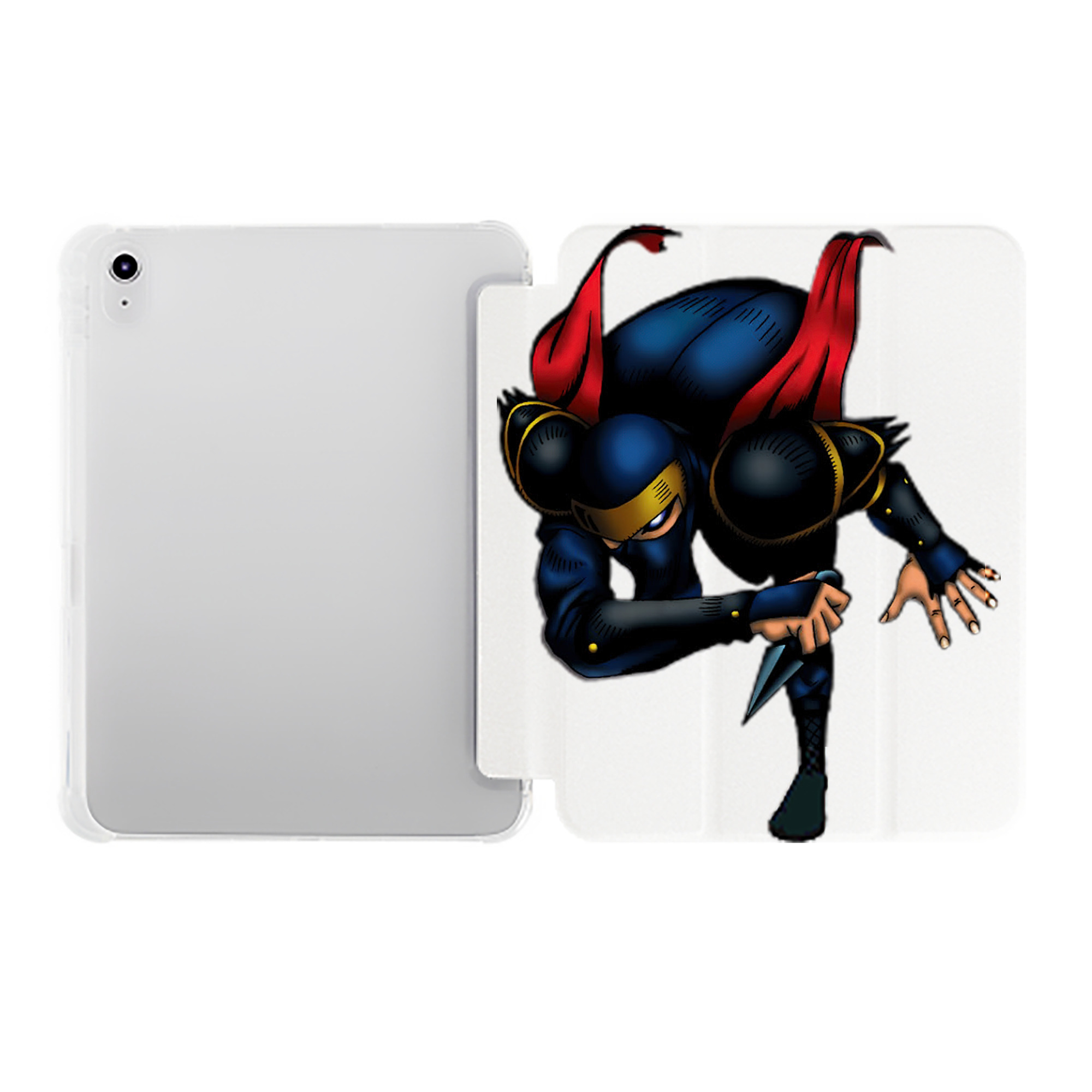 （画像用） 遊☆戯☆王 Yu-Gi-Oh! IPad ケース ペン収納付き 三つ折りスタンド PUレザー×シリコン 対応機種9.5/10.5/10.9インチ